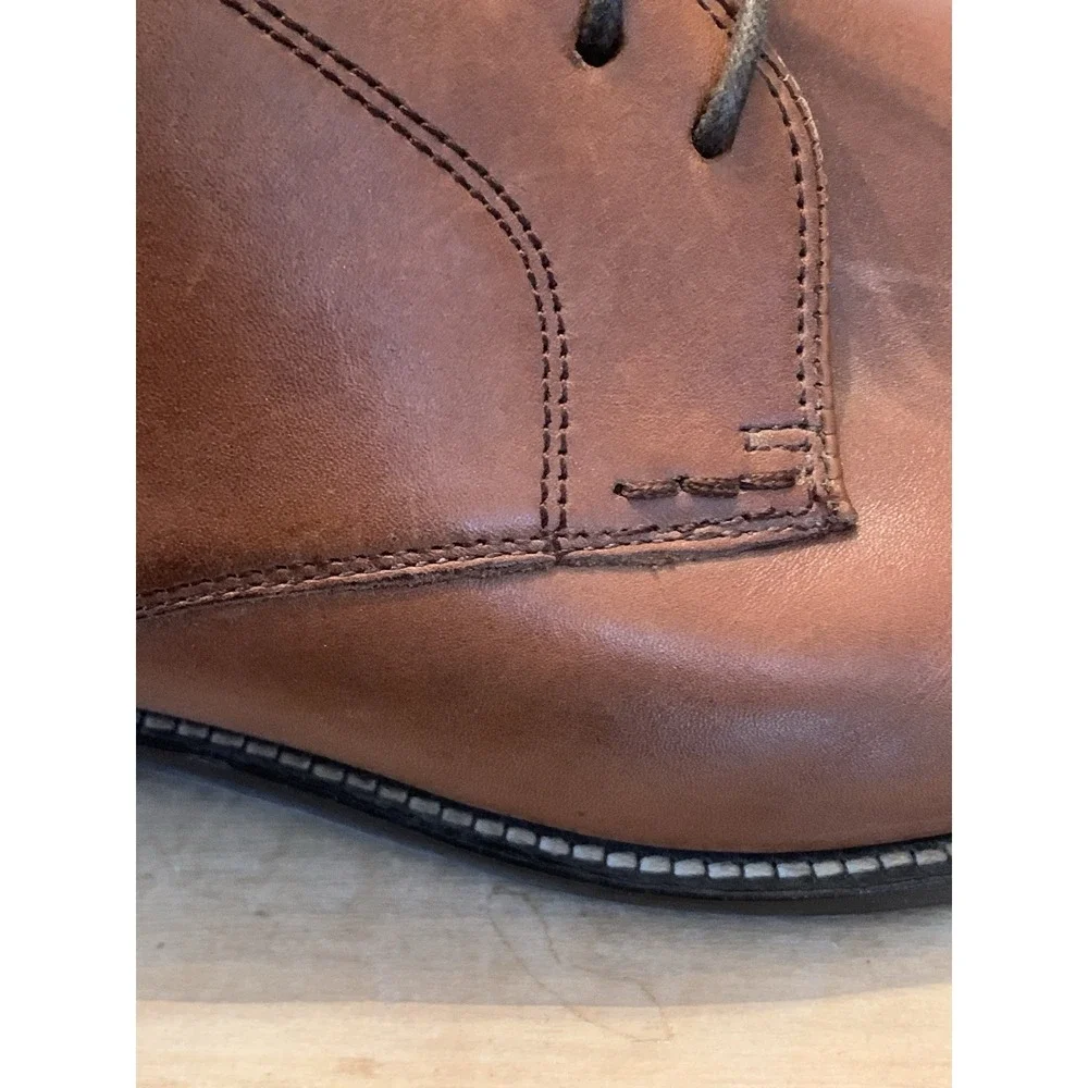 Cole Haan Lenox Hill C11632 Oxfords Men's 8.5 Brown Cap Toe Leather‎ Dress Shoes